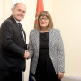 15 October 2019 National Assembly Speaker Maja Gojkovic and the Parliament Speaker of Austria Wolfgang Sobotka